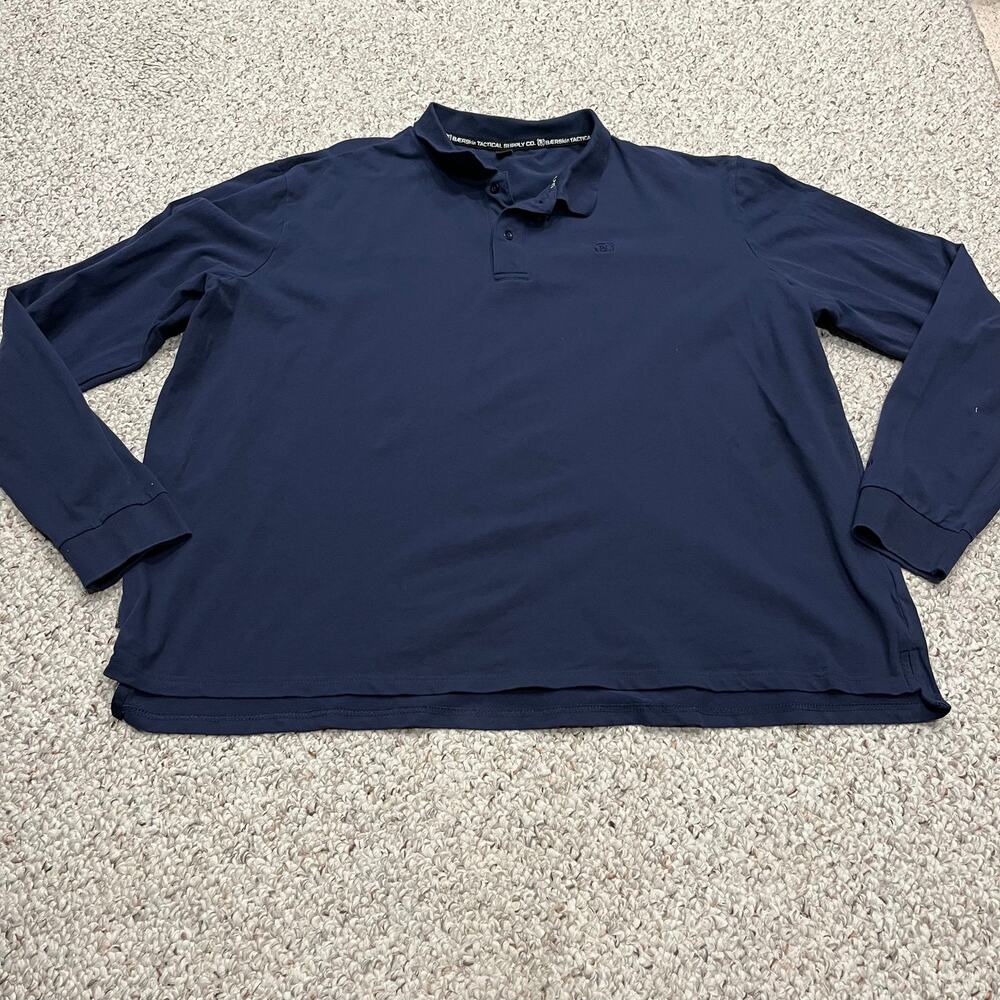 Baerskin Tactical Golfer Long Sleeve Polo Shirt 3X Performance Casual Preppy